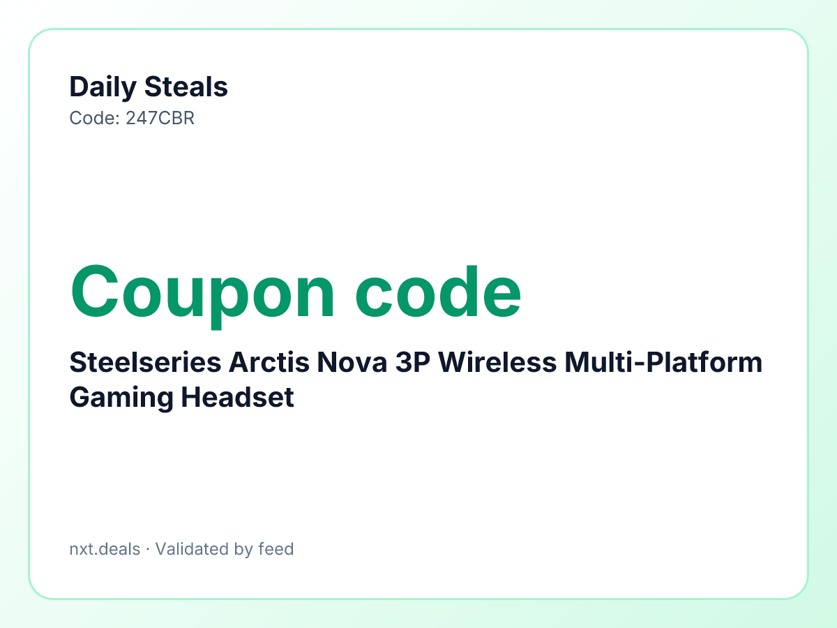 Steelseries Arctis Nova 3P Wireless Multi-Platform Gaming Headset