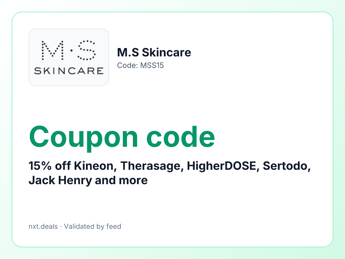 15% off Kineon, Therasage, HigherDOSE, Sertodo, Jack Henry and more