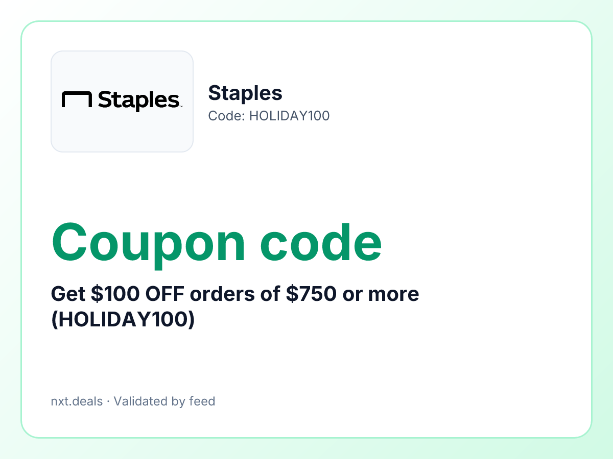 Get $100 OFF orders of $750 or more (HOLIDAY100)