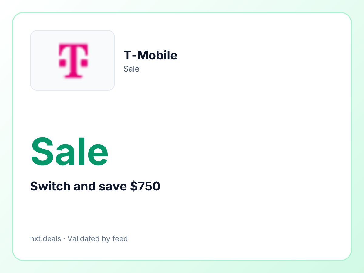 Switch and save $750