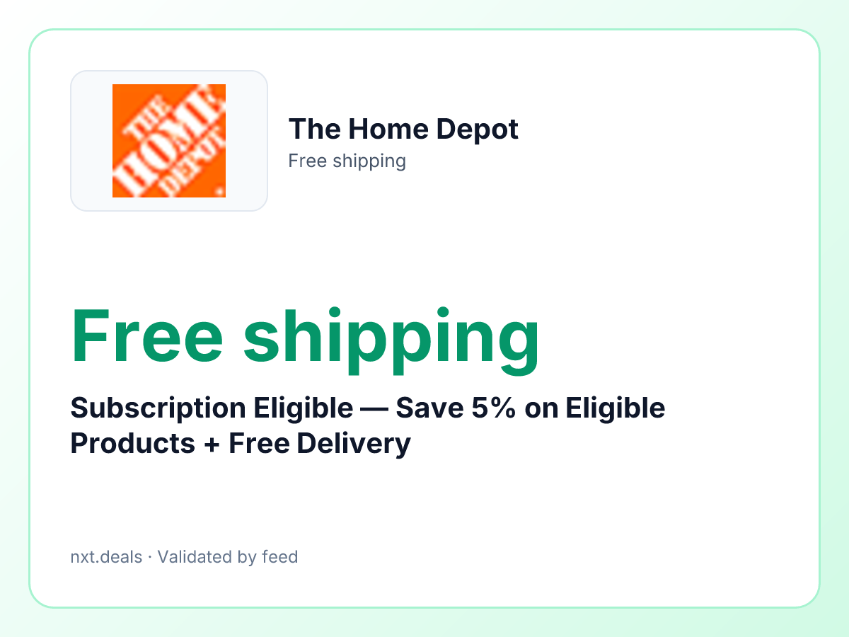 Subscription Eligible — Save 5% on Eligible Products + Free Delivery
