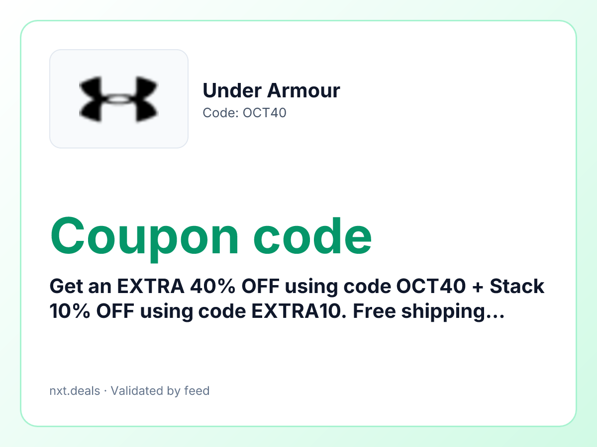 Get an EXTRA 40% OFF using code OCT40 + Stack 10% OFF using code EXTRA10. Free shipping on $50+