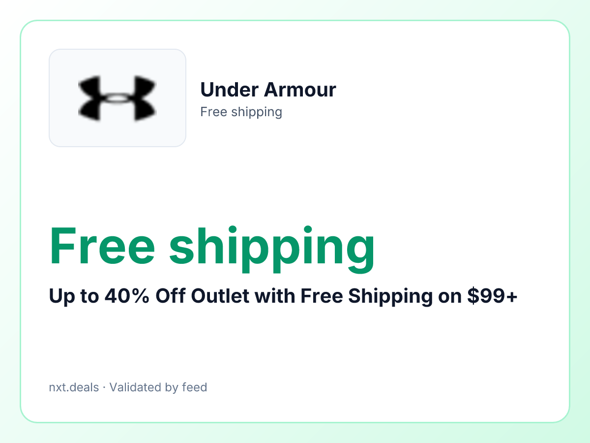 Up to 40% Off Outlet with Free Shipping on $99+