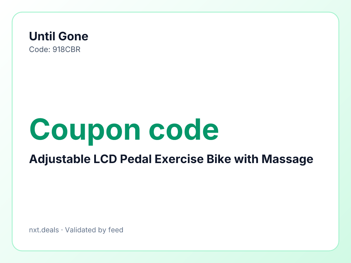 Adjustable LCD Pedal Exercise Bike with Massage